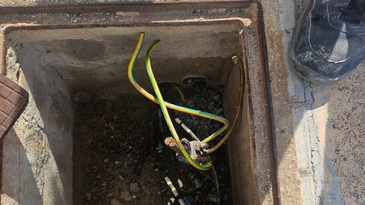 Robo de cable en l'Alcúdia de Crespins.