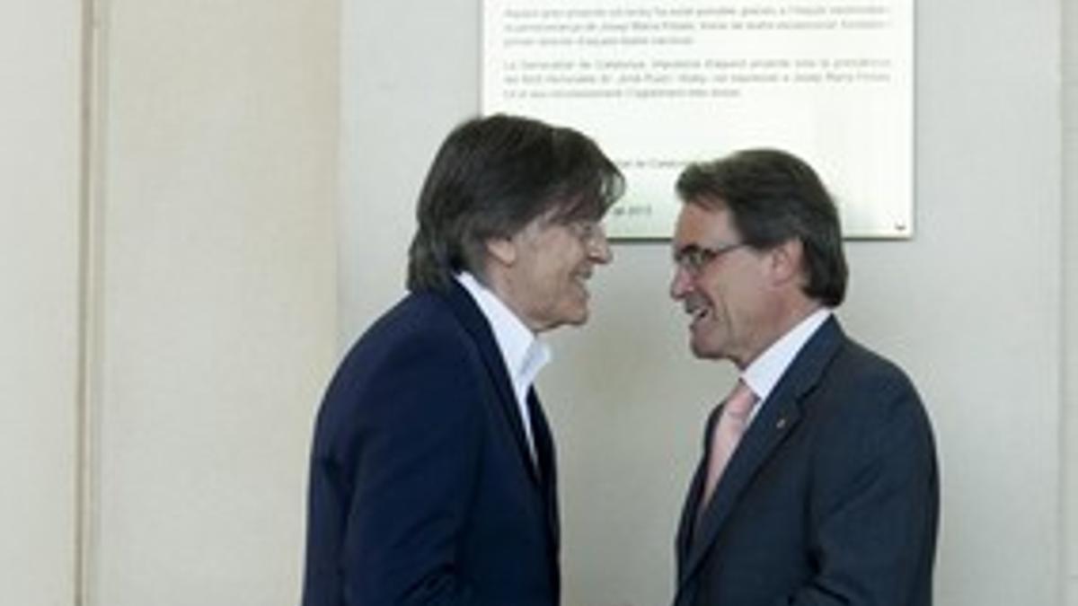 Flotats y Artur Mas.