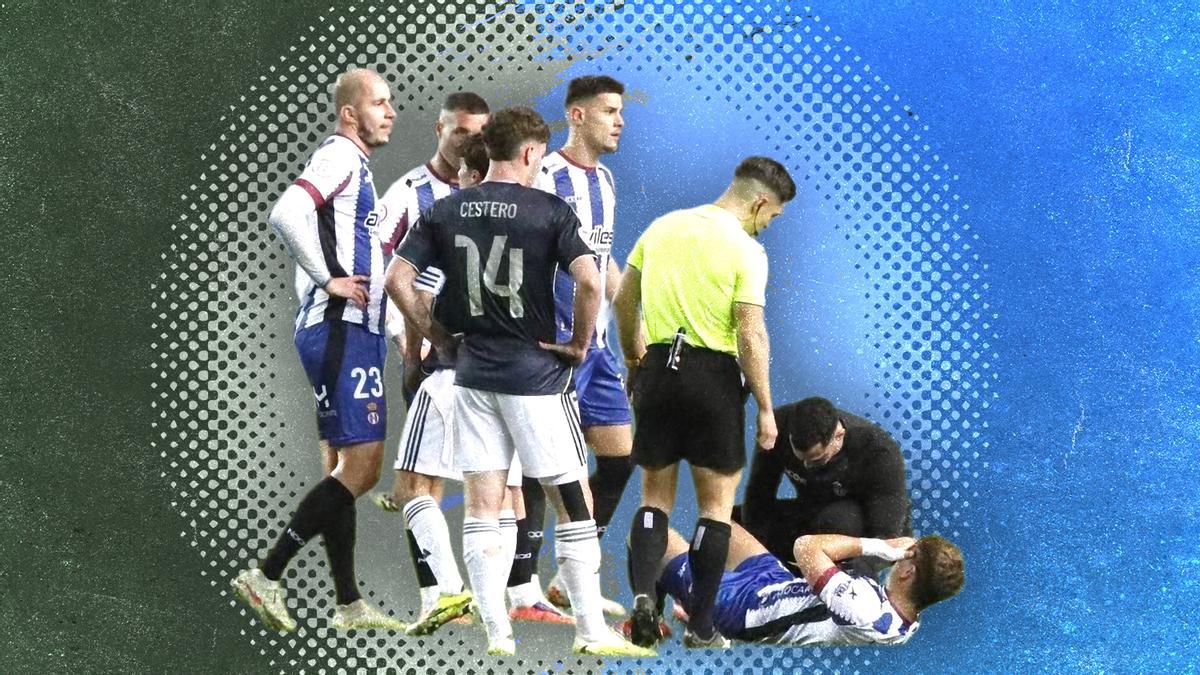 La plaga de bajas deja al Avilés en cuadro: sin ocho jugadores y un defensa entre algodones