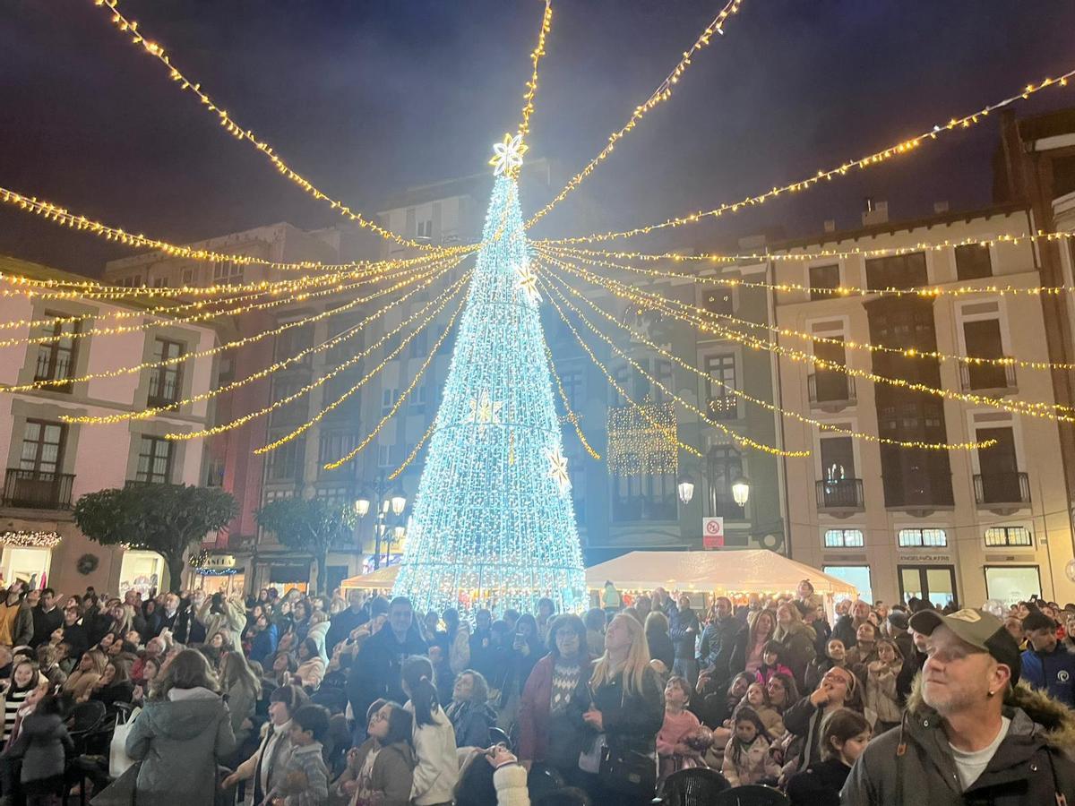 Inicio de los actos navideños en Ribadesella.