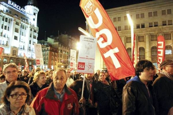 Fotogalería: Protesta en contra del recorte a las pensiones