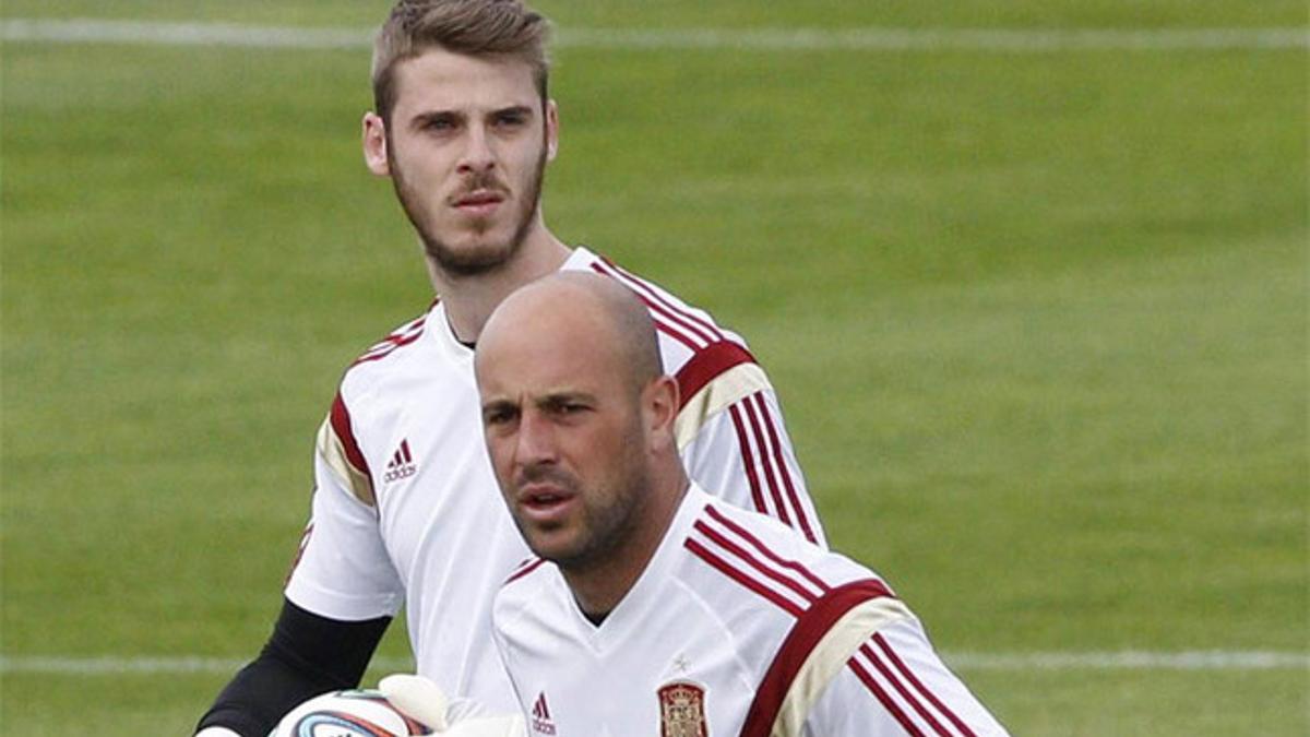 David de Gea y Pepe Reina coincidieron en la Selección