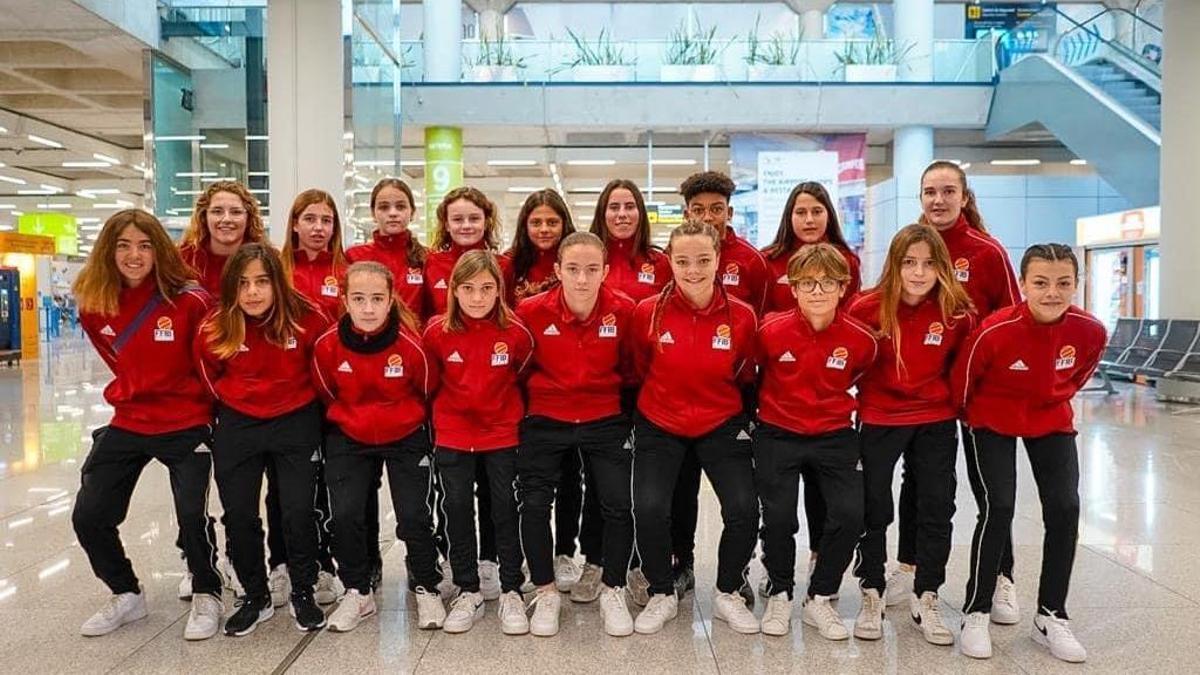 fútbol. La selección balears sub-15 que este viernes cayó ante Galicia en Almería