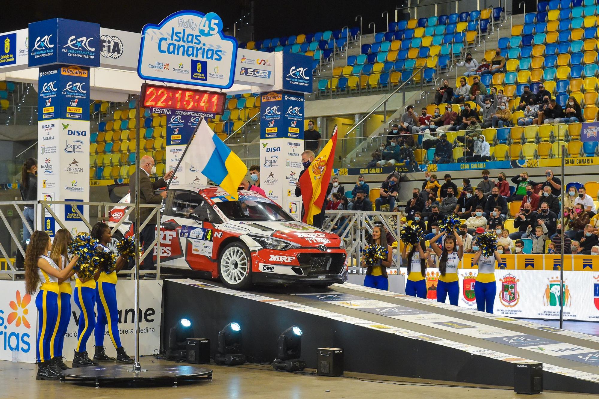 Ceremonia de inauguración en el 45º Rally Islas Canarias en el Gran Canaria Arena