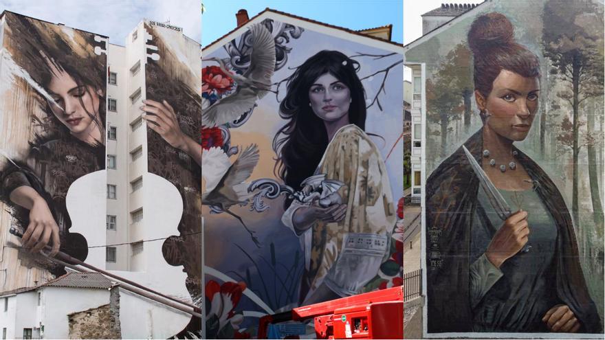 Trío de reinas: los mejores murales del mundo están en Galicia