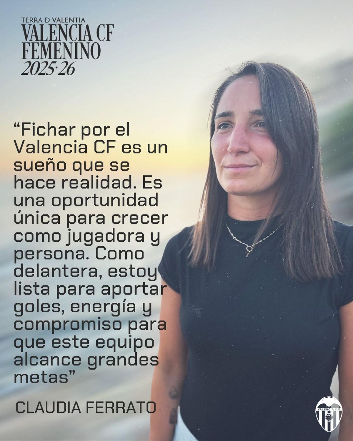 Claudia Ferrato firma hasta junio de 2026.