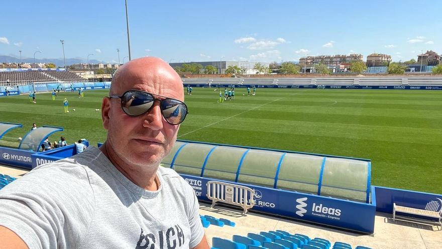 Ingo Volckmann, presidente del Atlético Baleares, posa en el Estadi.