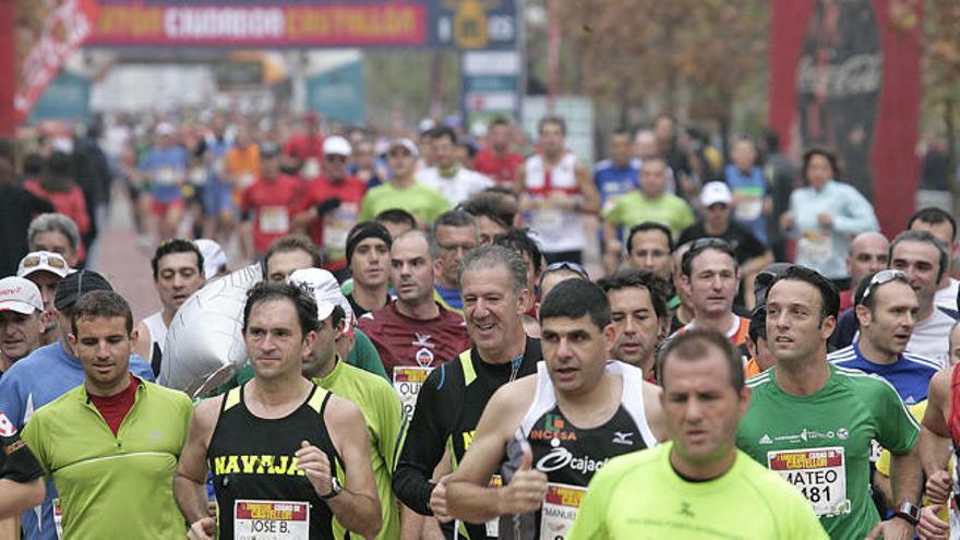 Salida del Maratón de Castellón en una de sus primeras ediciones.