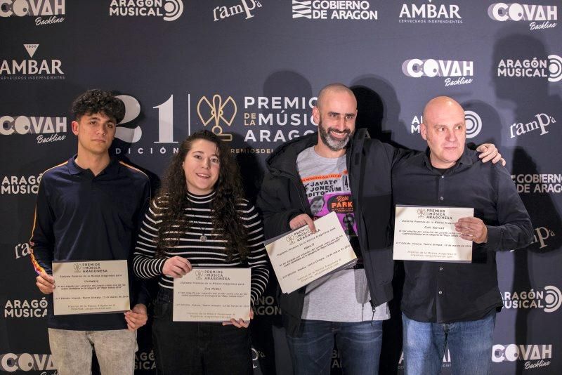 Presentación de los candidatos Premios Música Aragonesa