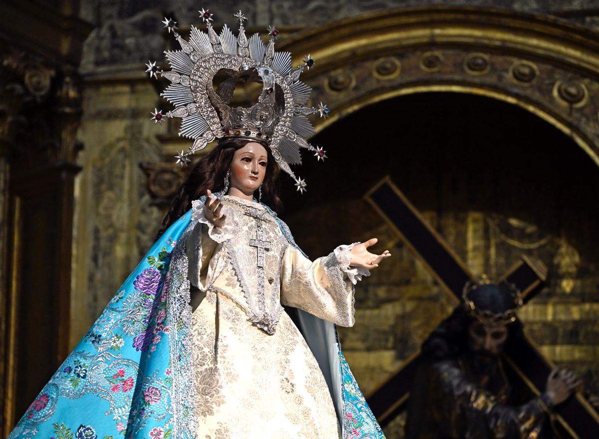 Llegada de la Virgen de la Esperanza a la ciudad de Murcia