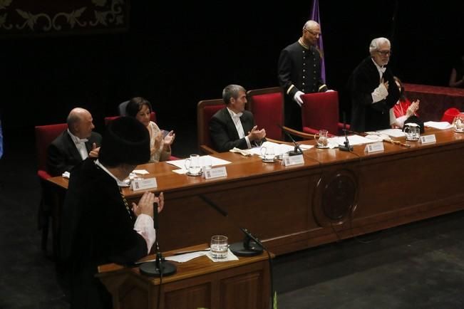 Delia Padrón Acto apertura del curso en la ULL , universidad , rector manuel ledesma reyes , presidente fernando clavijo , rector de las palmas , josé regidor garcía