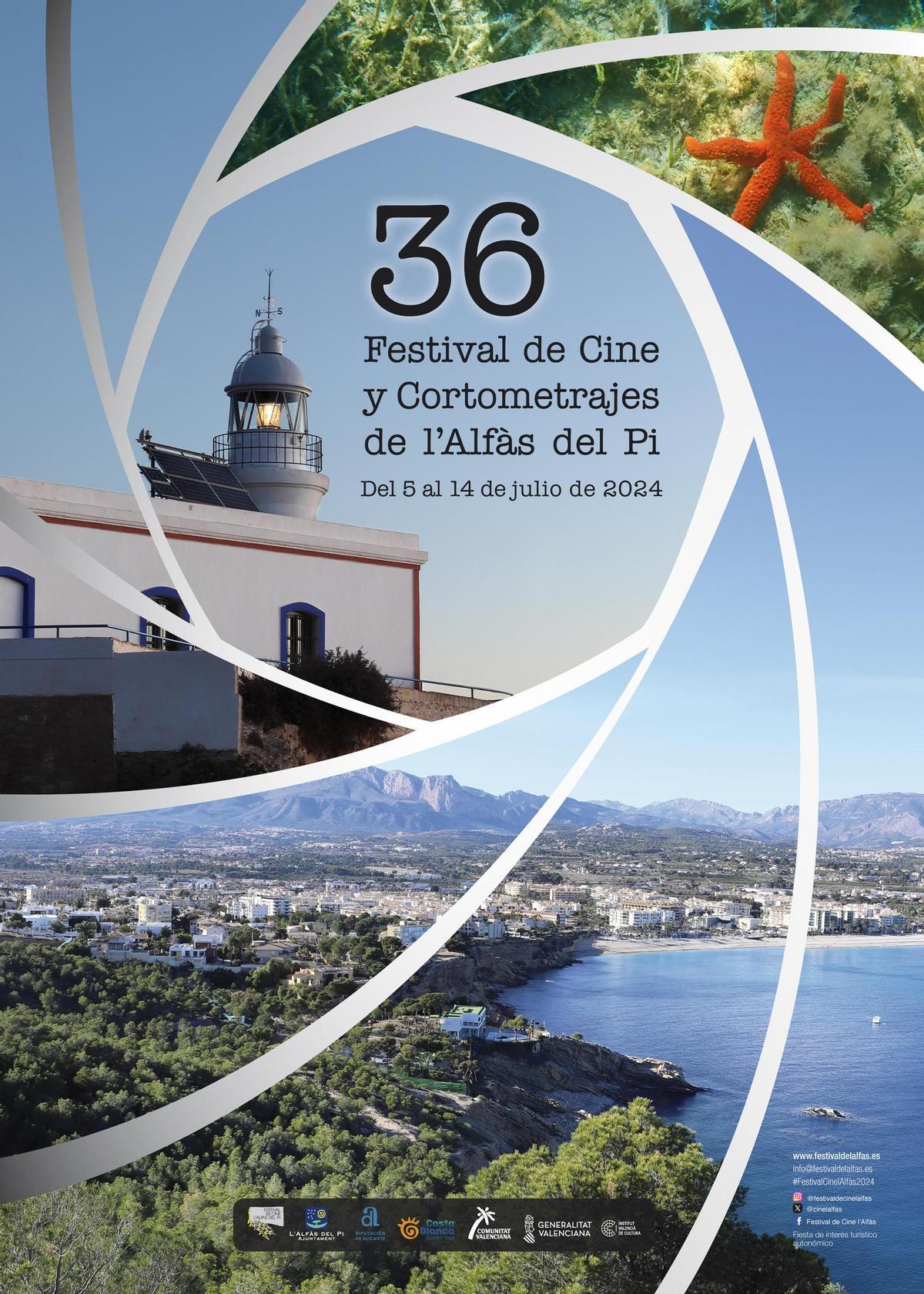 El cartel del Festival de Cine de l'Alfàs del Pi.