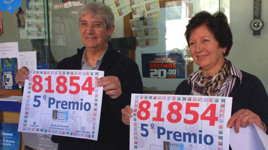 La administración de Lloseta ha repartido un quinto premio con el número 81854.