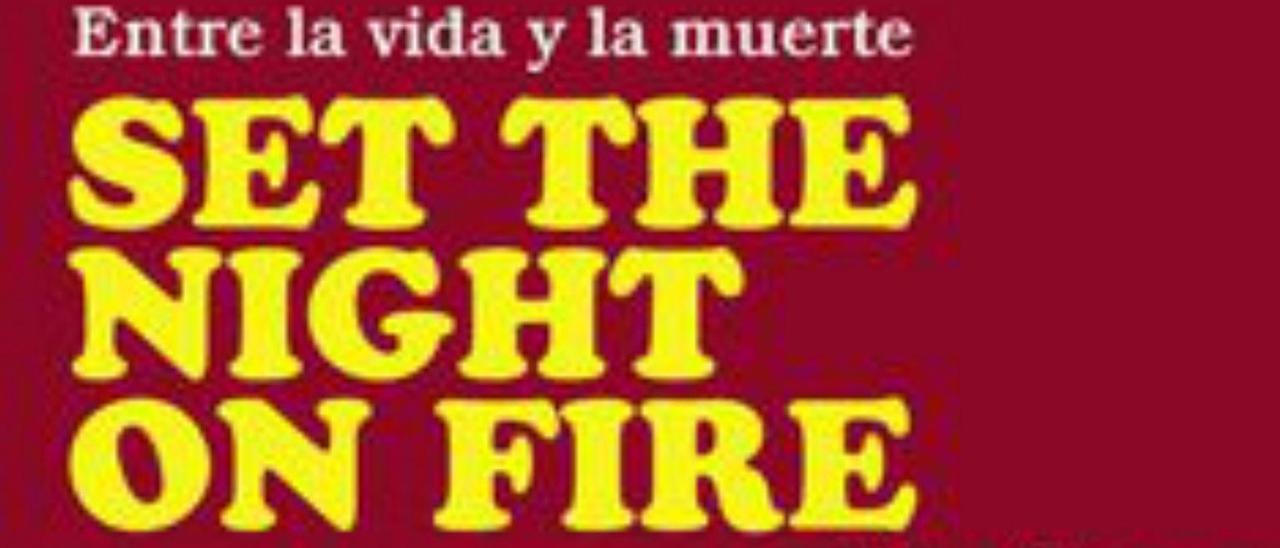 Detalle de la portada &quot;Set the night on fire&quot;.
