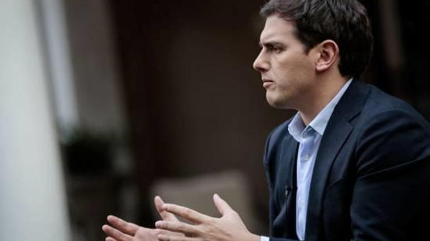 Albert Rivera, durant l&#039;entrevista.