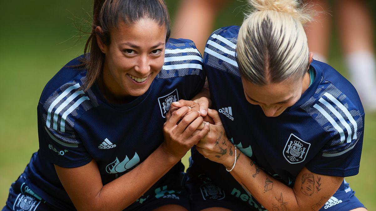 Jugadoras de la selección española femenina de fútbol.