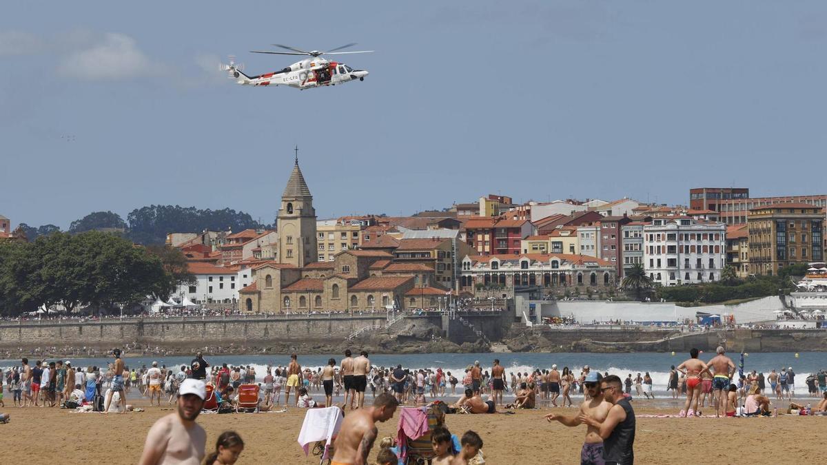 Un momento de la pasada edición del Festival Aéreo Internacional en Gijón.