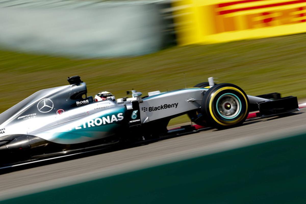 El Mercedes de Lewis Hamilton al Gran Premi de la Xina.