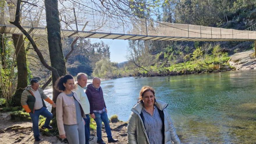 Refuerzan la seguridad en el puente colgante sobre el Verdugo en Soutomaior
