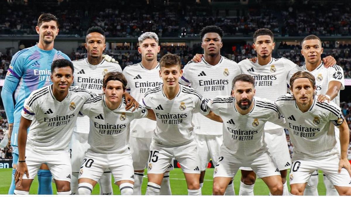 Esta fuer la alineación del Madrid contra el Espanyol