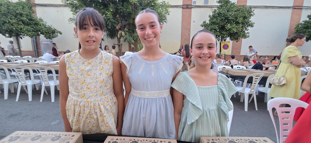 Candidatas a Fallera Mayor Infantil de València 2027 en el Sopar de la Punxà