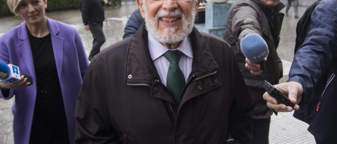 El ex vicealcalde de Valencia Alfonso Grau accede a la Ciudad de la Justicia, en 2019. GERMÁN CABALLERO