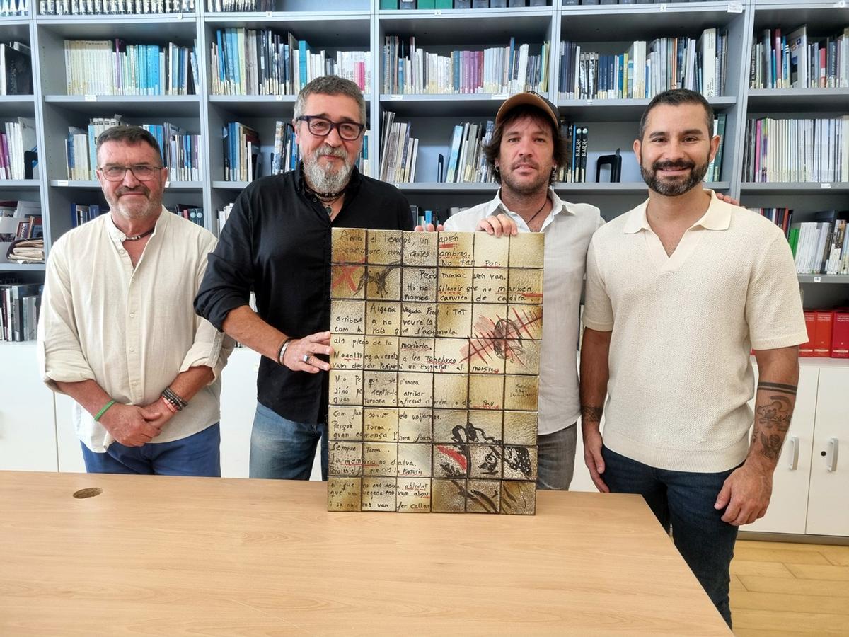 Maqueta del proyecto del mural de Memoria Histórica.