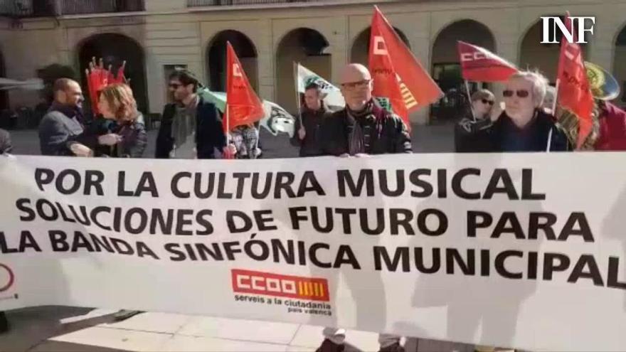 Protesta contra Barcala de la Banda Sinfónica Municipal de Alicante