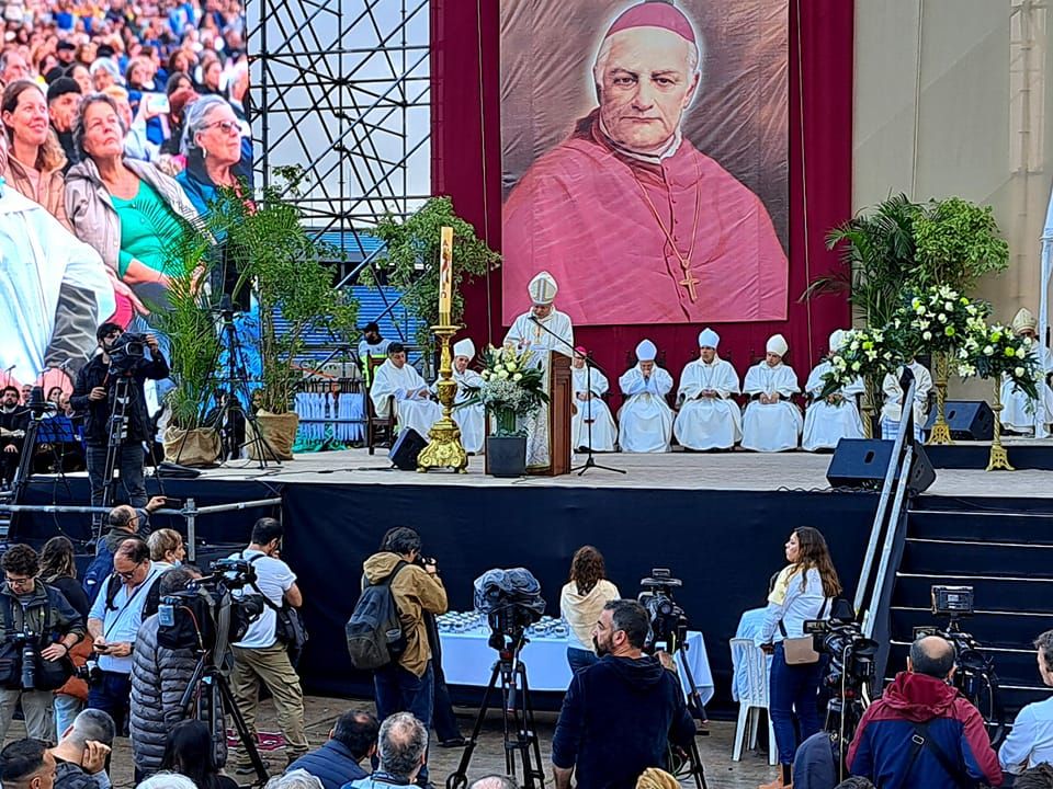 Acto de beatificación de Jacinto Vera en Uruguay