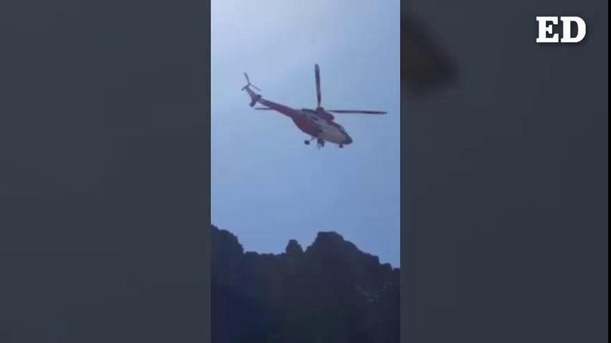 El GES rescate a un senderista en el Parque Nacional del Teide