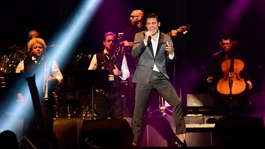 Carlos Rivera, en el concierto que ofreció en julio de 2016 en la capital grancanaria.