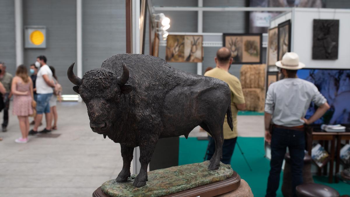 Una escultura de Morales expuesta en Zamora.