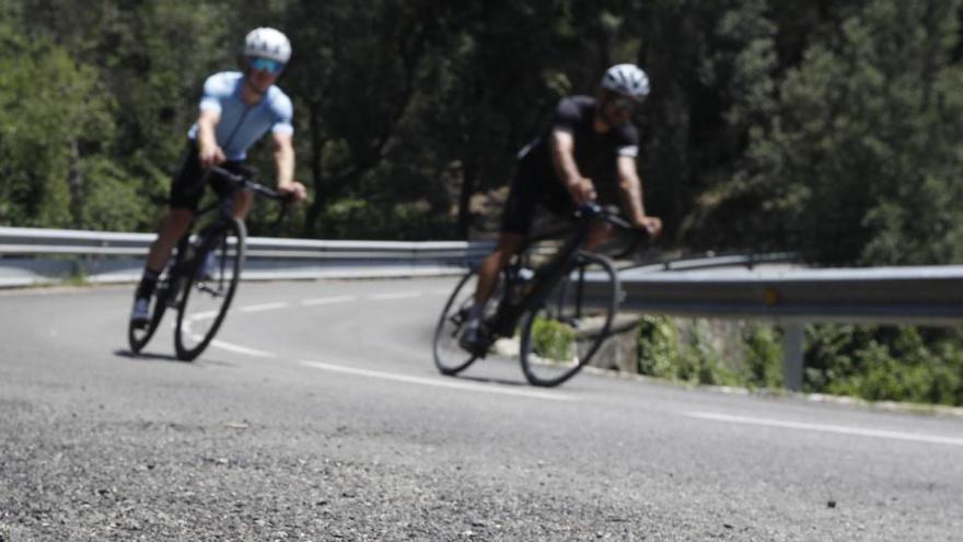 La carretera dels Àngels, un clàssic pels ciclistes.