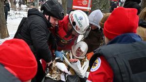 Un misil ruso deja al menos 22 heridos en Kiev