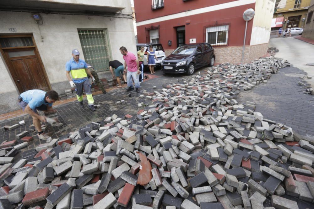 Imágenes de la lluvia en Murcia