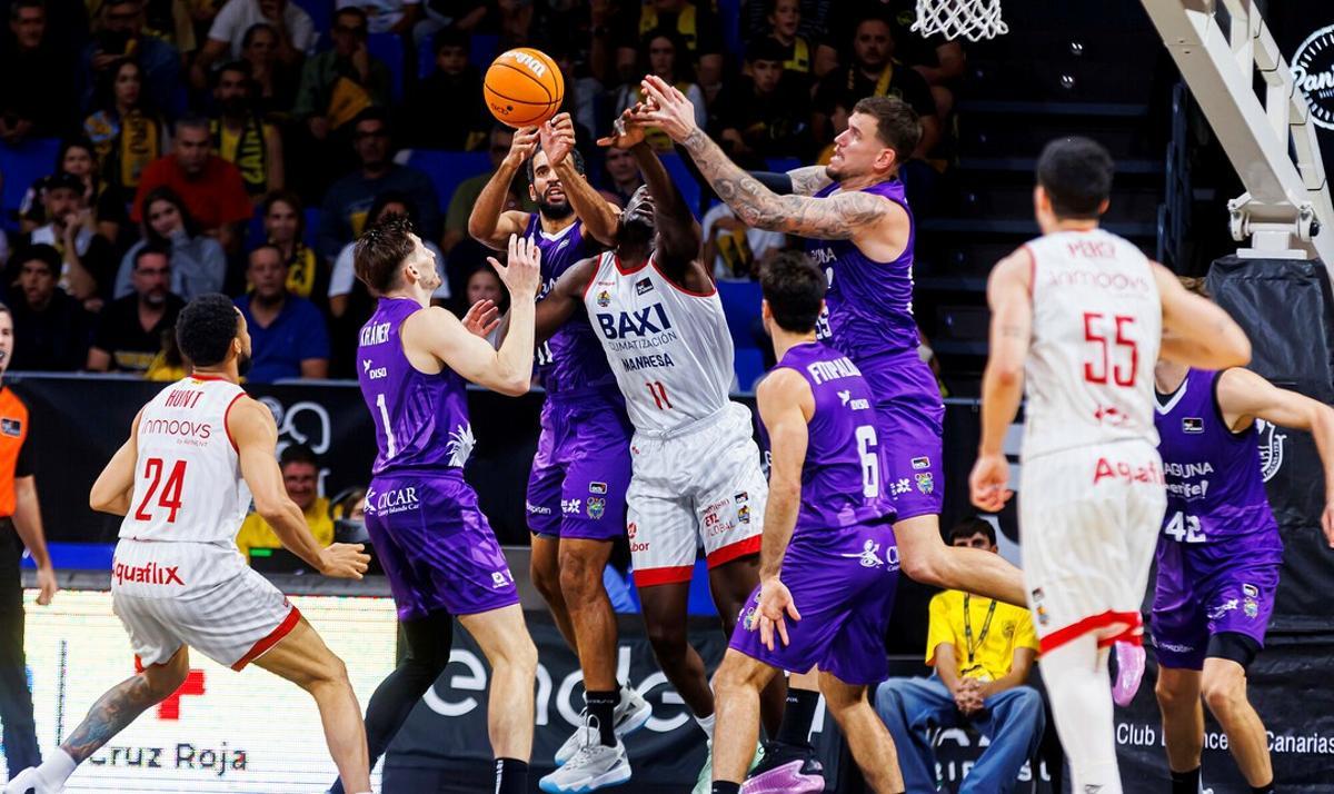 El BAXI Manresa presentó batalla pero no fue sufiente ante La Laguna Tenerife