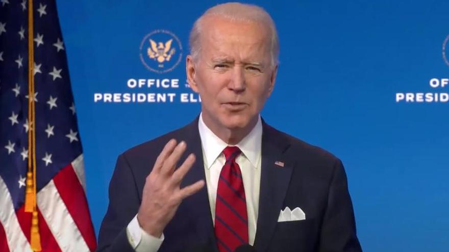 El presidente electo de Estados Unidos, Joe Biden