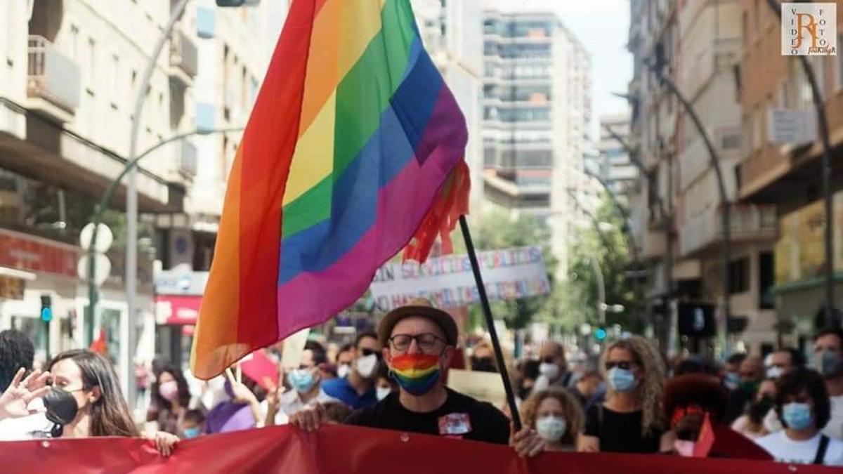 Jesús Costa, presidente del colectivo No Te Prives, en el Orgullo de 2019.