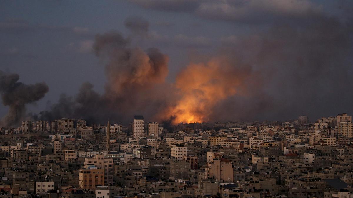 Devastación en Gaza por los bombardeos