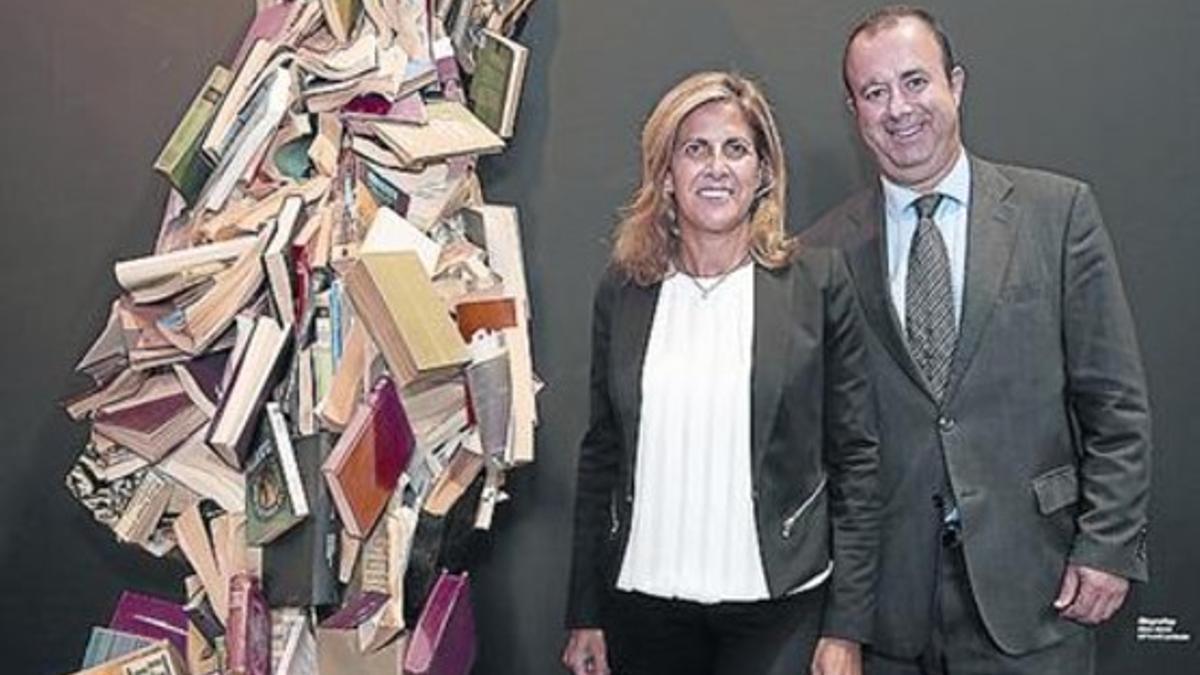 Núria Cabutí y Jesús Badenes, el miércoles en la Fira de Barcelona.