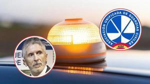 La Guardia Civil contradice al ministro Marlaska en materia de sanciones por no llevar la V16.