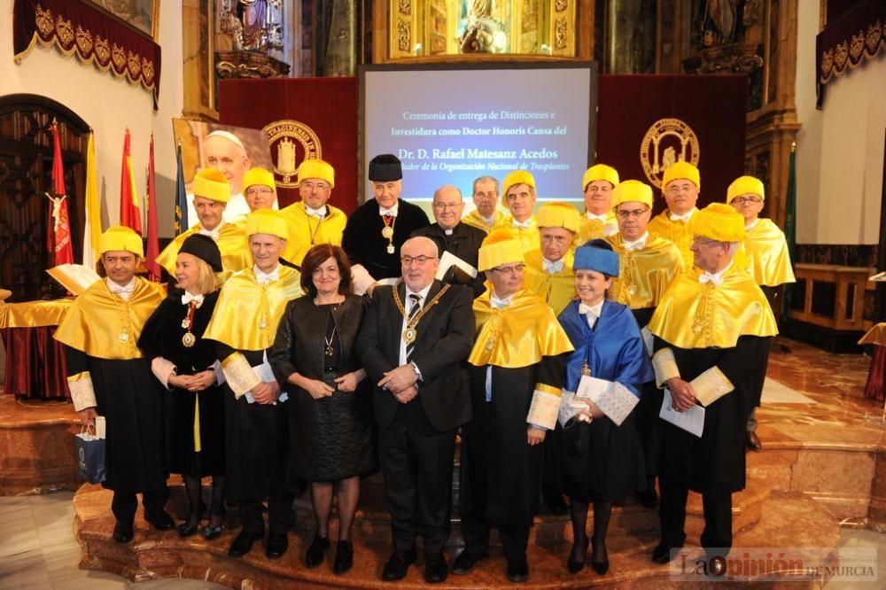 El fundador de la Organización Nacional de Trasplantes, Rafael Matesanz, es investido doctor Honoris Causa por la UCAM