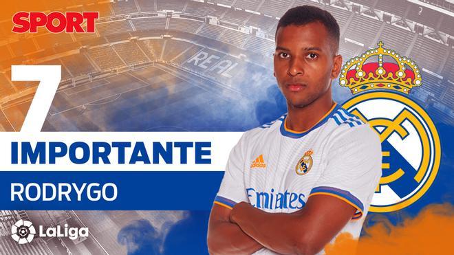 RODRYGO (7): Importante. El brasileño ha firmado una buena temporada y ha demostrado que tiene sitio en el Real Madrid. Está creciendo convenientemente.