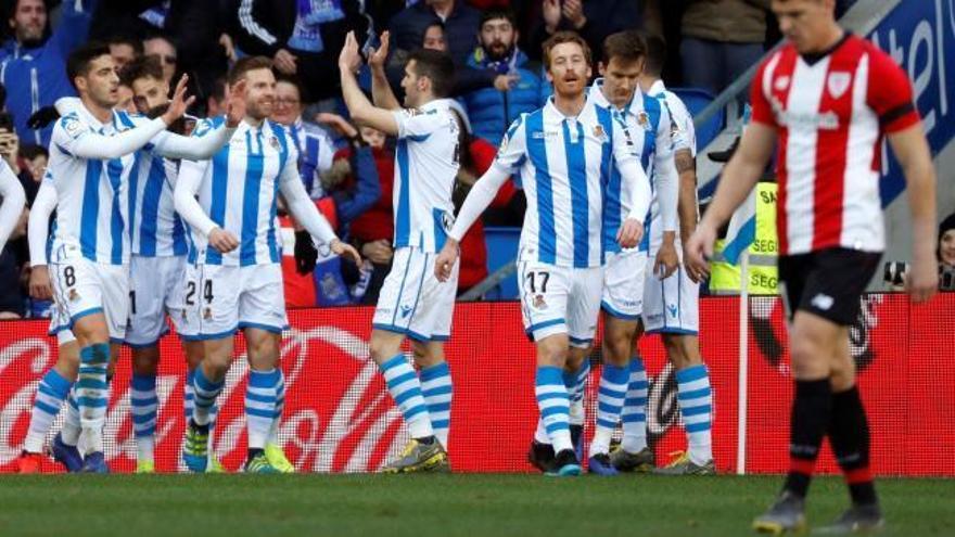 LaLiga Santander: Los goles del Real Sociedad - Athletic (2-1)