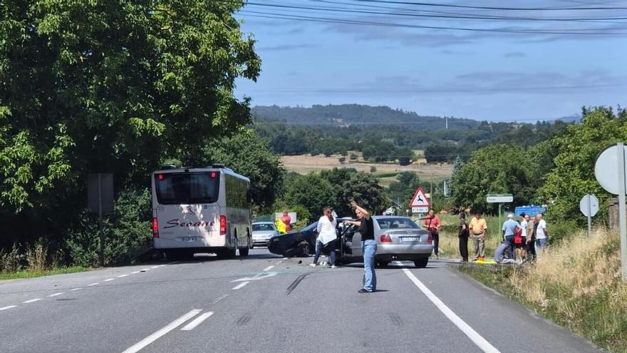 Vehículos implicados en el accidente de Negreiros.