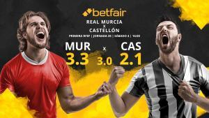 Real Murcia CF vs. CD Castellón: horario, TV, estadísticas, clasificación y pronósticos