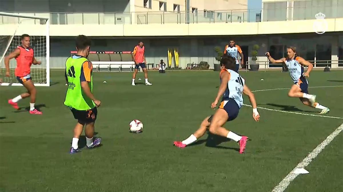 El Real Madrid recupera a Modric y Mendy en su primera sesión tras el parón internacional