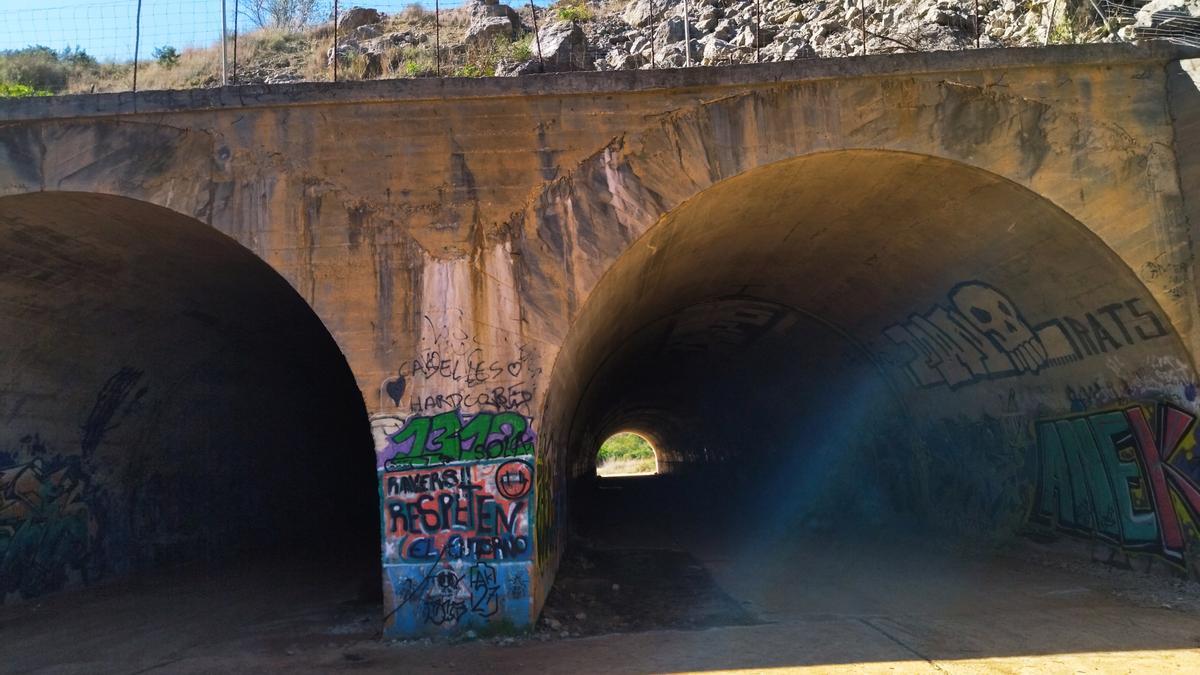 Los dos túneles de debajo de la AP-7 en Benissa