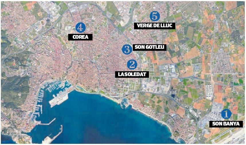 El mapa del narcotráfico en Palma