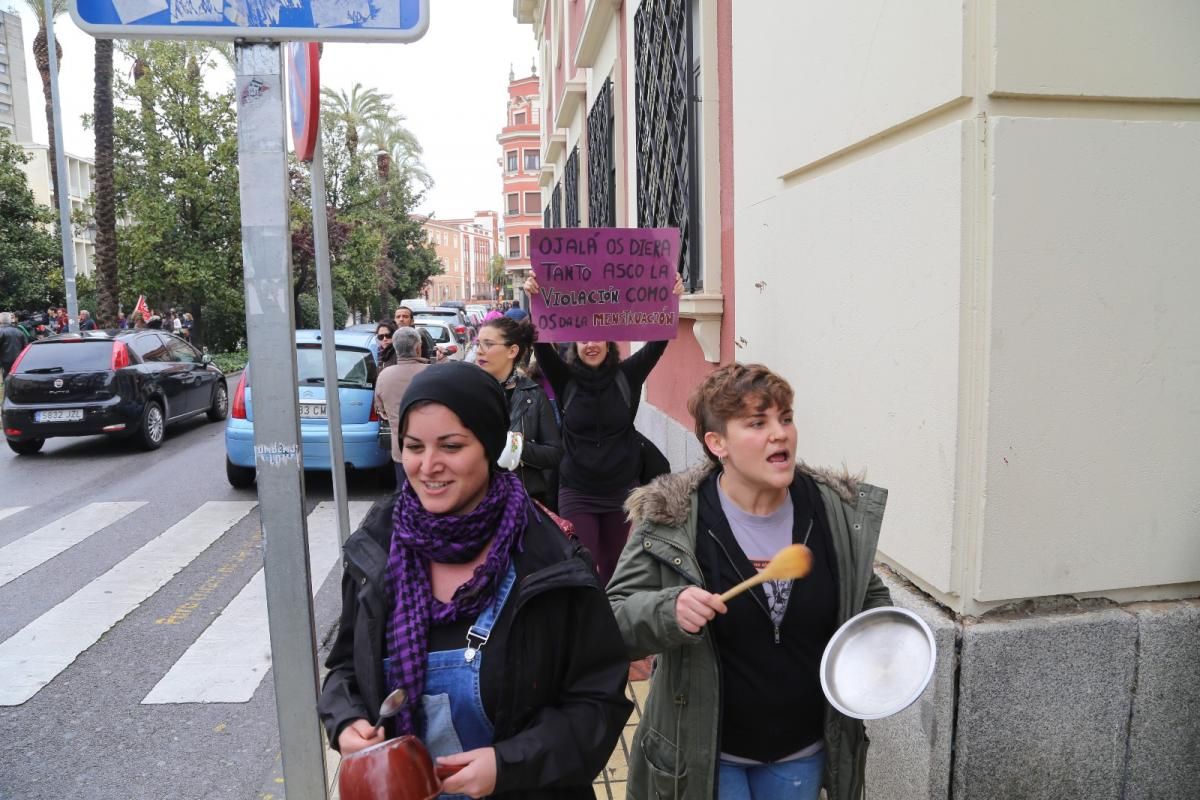 Huelga feminista en Extremadura